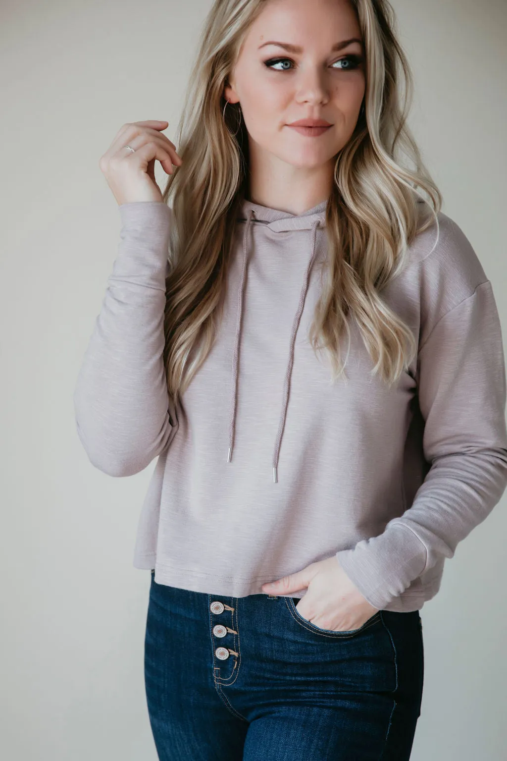 Good In the Hoodie Cropped Sweatshirt FINAL SALE