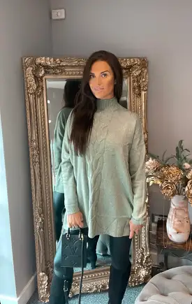 Hailey Sage Green Jumper