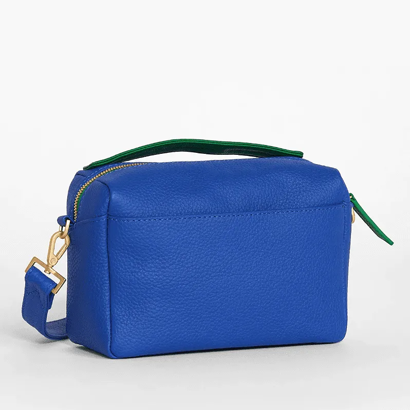 Hammitt Evan Crossbody Small Handbag in Avenue Blue Brushed Gold