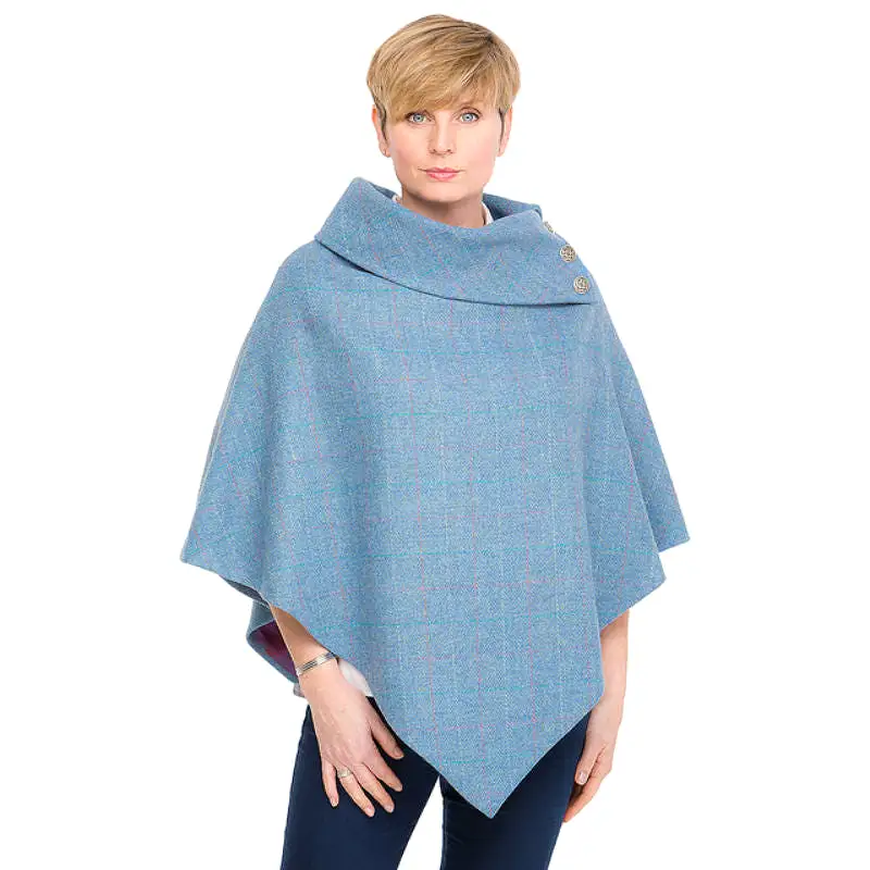 Harris Tweed Poncho from Peter James of England [ 8 Colors ]