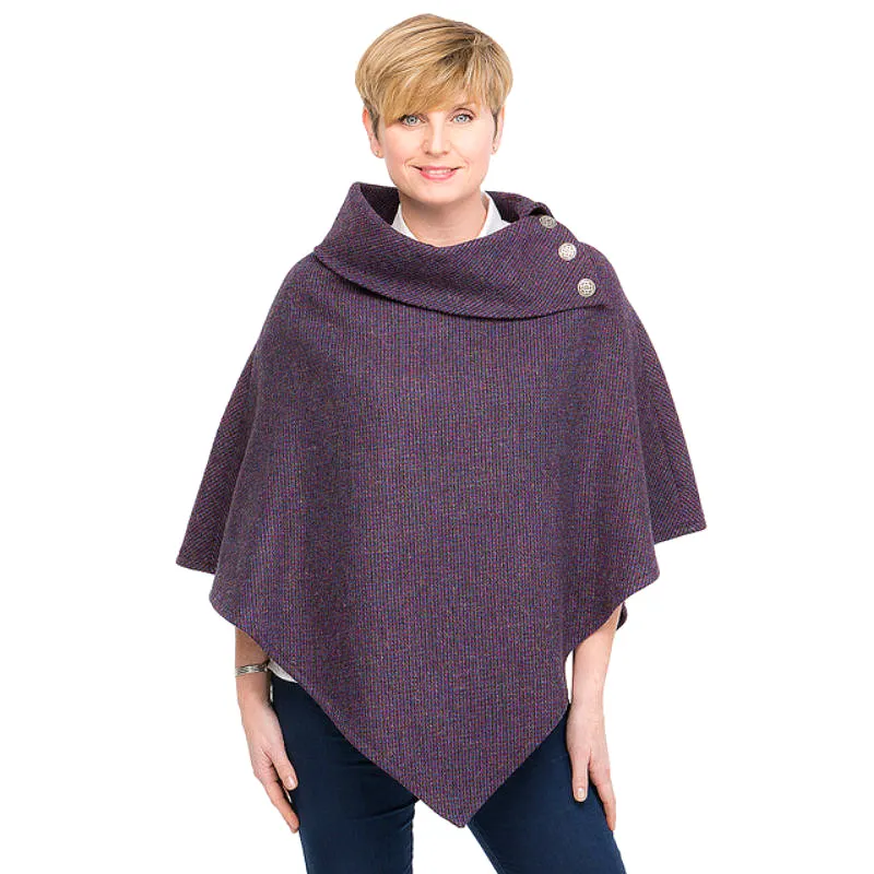 Harris Tweed Poncho from Peter James of England [ 8 Colors ]