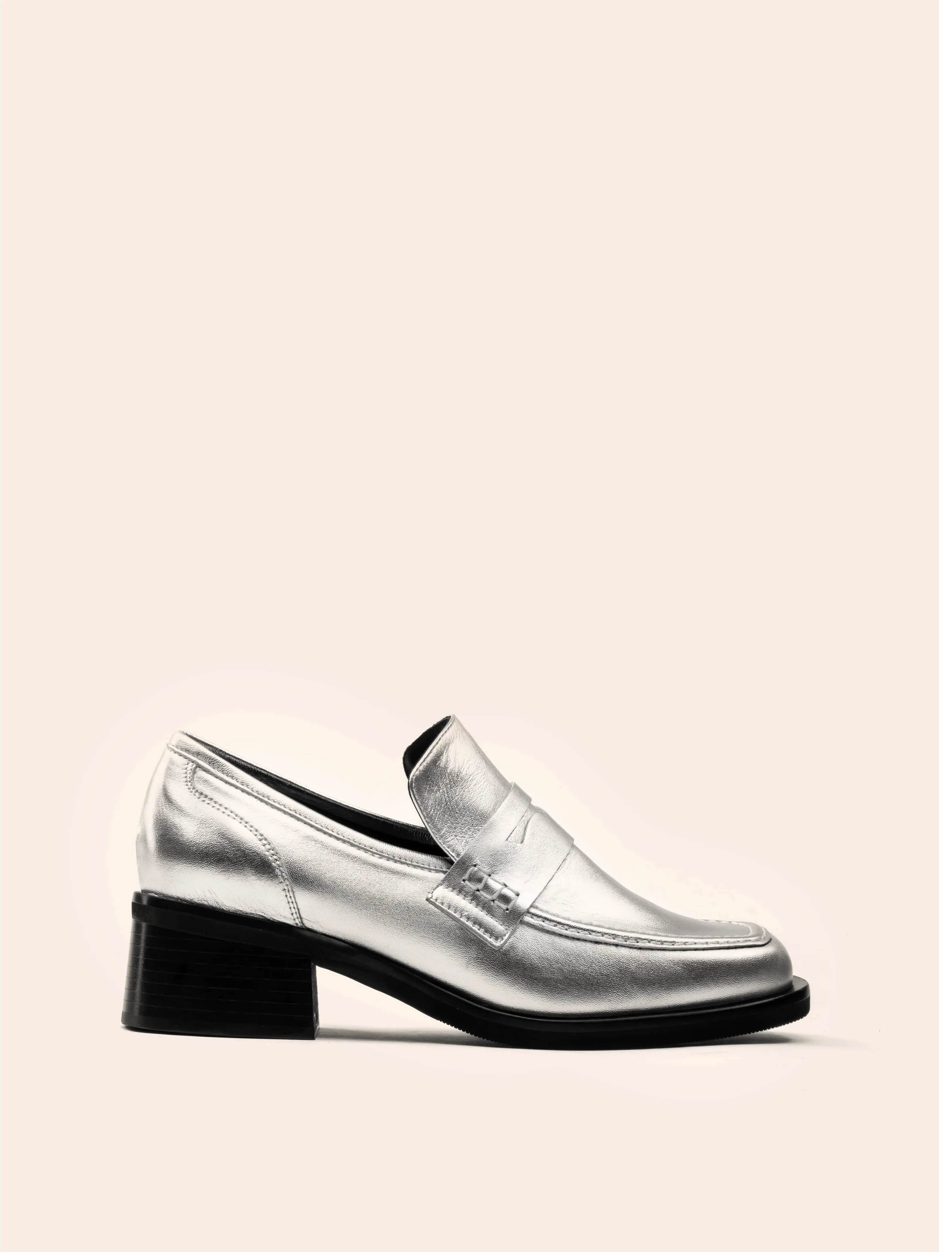 Imperfect Marlia Silver Loafer