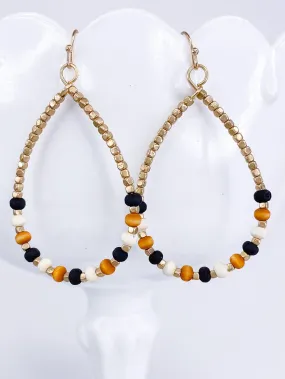 Indian Corn Teardrop Earring