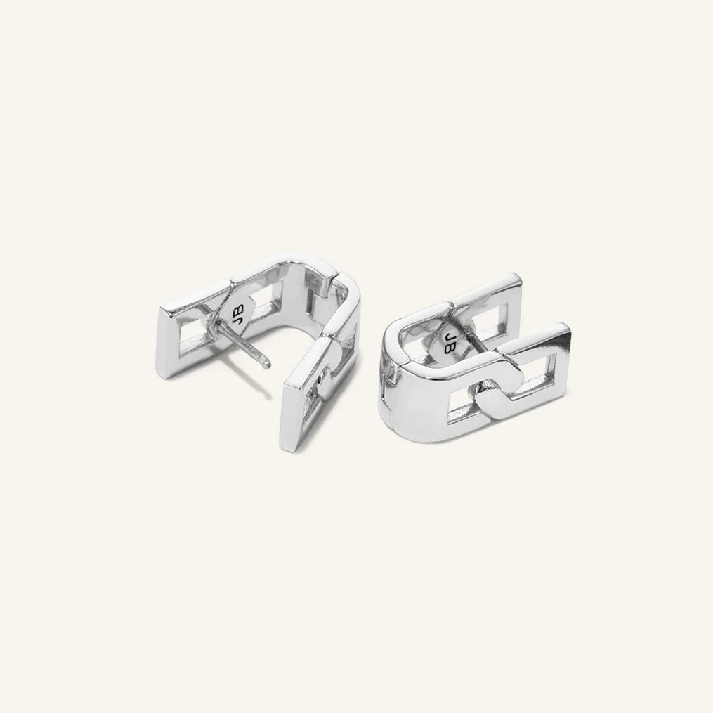 Jenny Bird Simone Huggies Earring Silver