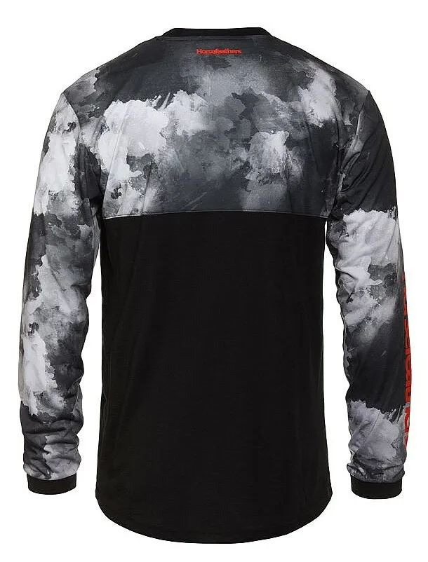 jersey Horsefeathers Fury LS - Grayscale - men´s