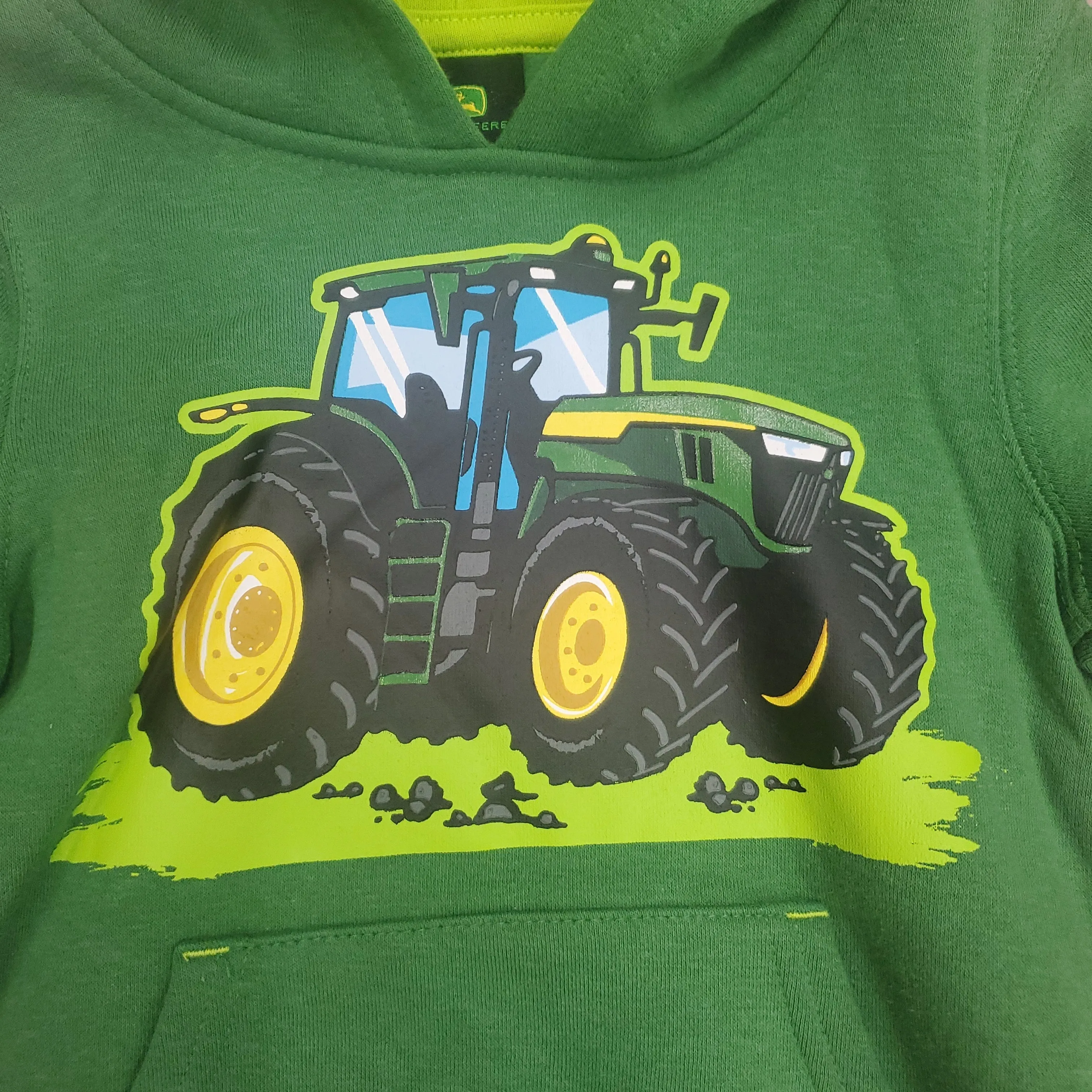 JOHN DEERE GREEN TRACTOR GRAPHIC HOODIE