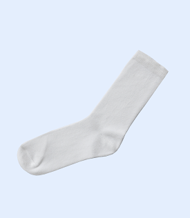 KA0034--WHITE-Socks For Girls