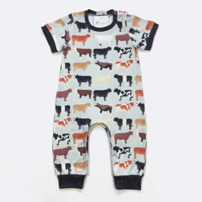 Kid's Clover Cottage Herd Cattle Romper