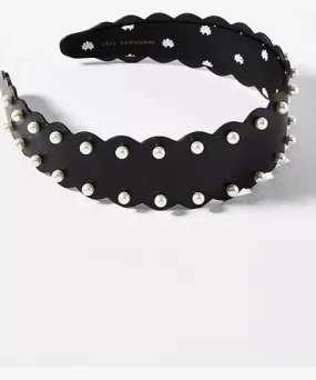 Lele Sadoughi Fauc-Leather Wavy Bessestte Headband