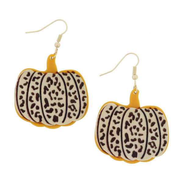 LEOPARD PUMPKIN EARRING