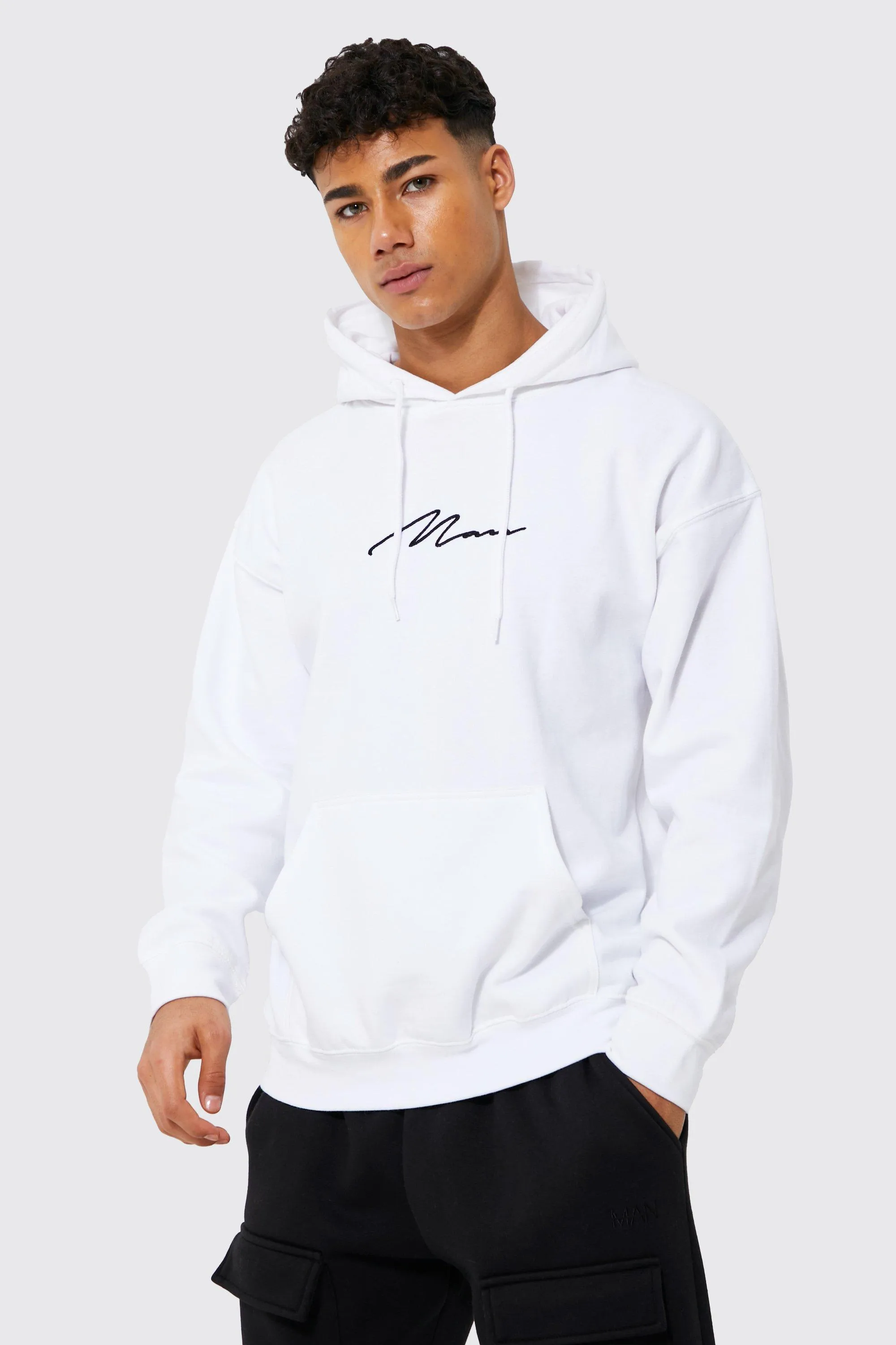 Man Signature Over The Head Hoodie