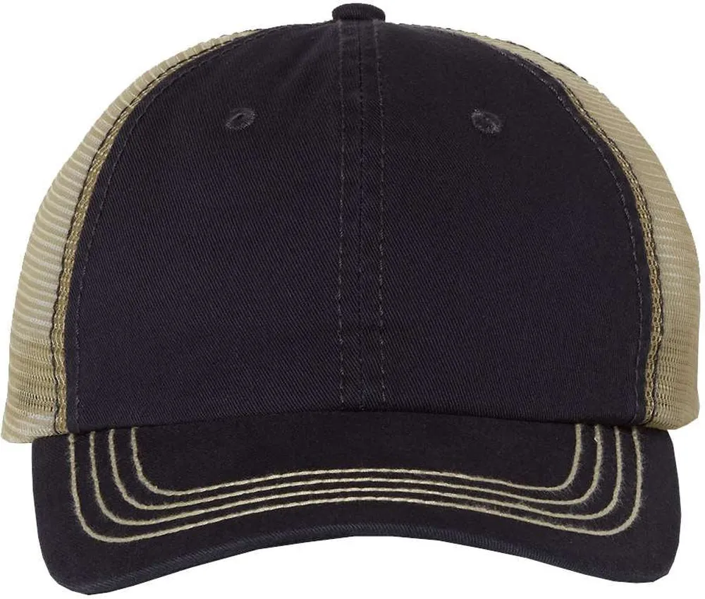 Mega Cap Washed Twill Trucker Cap