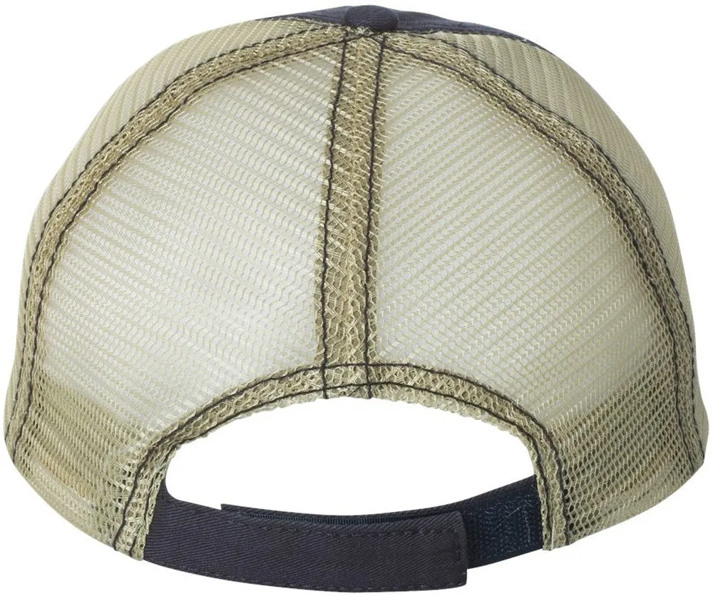 Mega Cap Washed Twill Trucker Cap