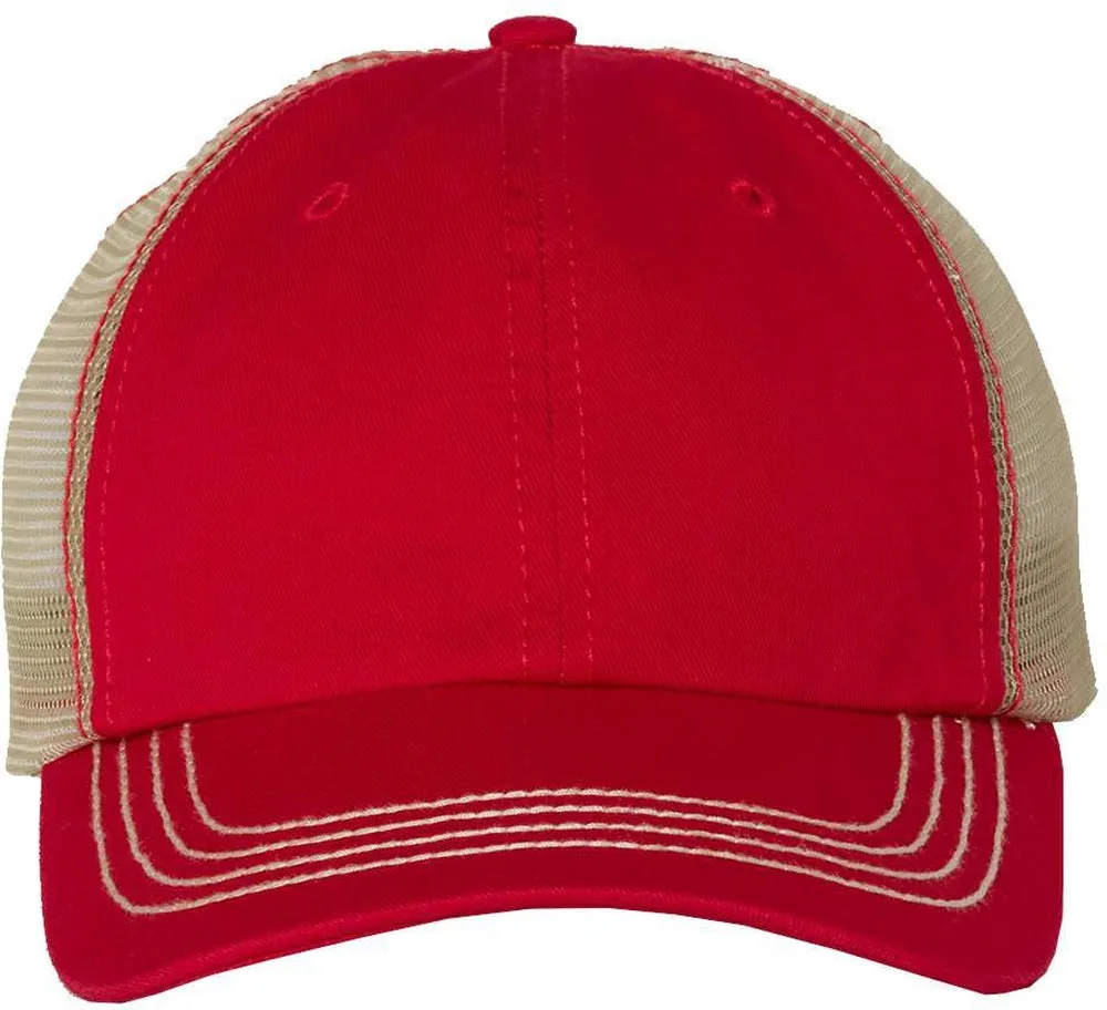 Mega Cap Washed Twill Trucker Cap