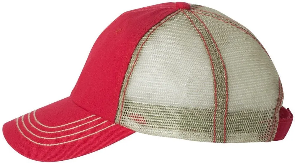 Mega Cap Washed Twill Trucker Cap