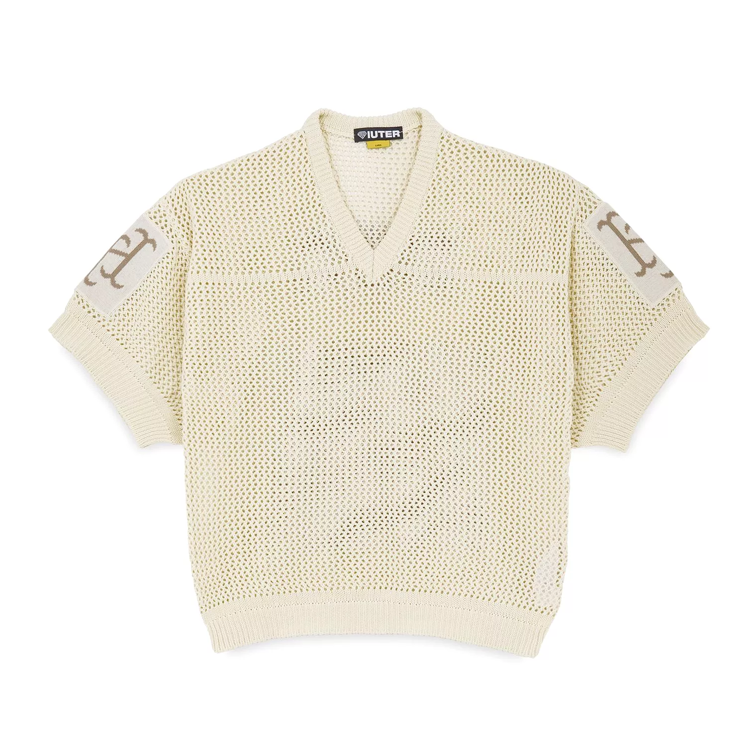 MESH FOOTBALL JERSEY BEIGE