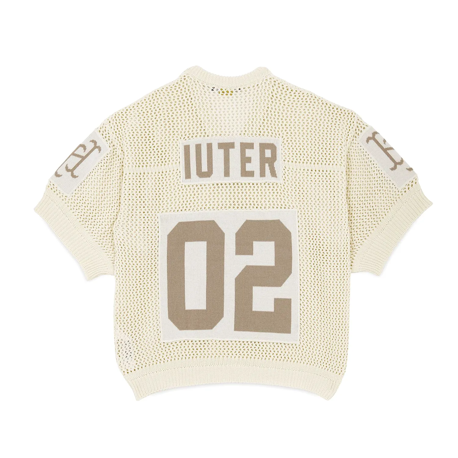 MESH FOOTBALL JERSEY BEIGE