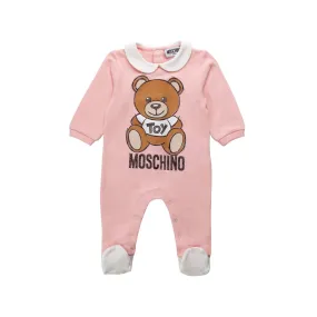 Moschino Baby Girl Teddy Bear Pink Romper