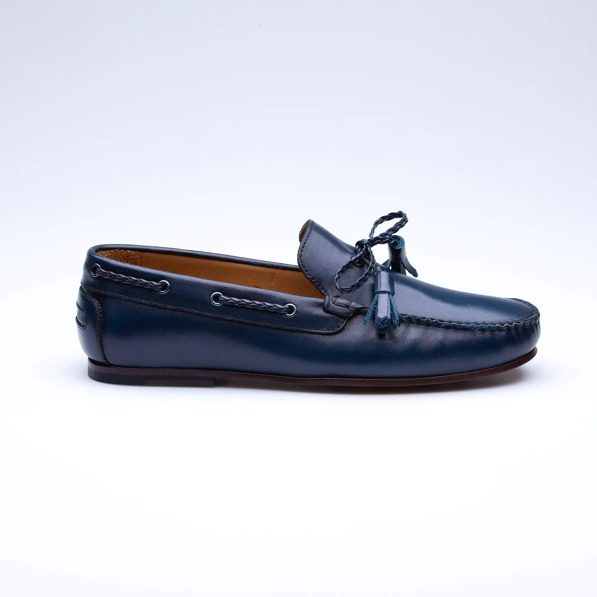 Navy Rose Loafer Classic Shoes