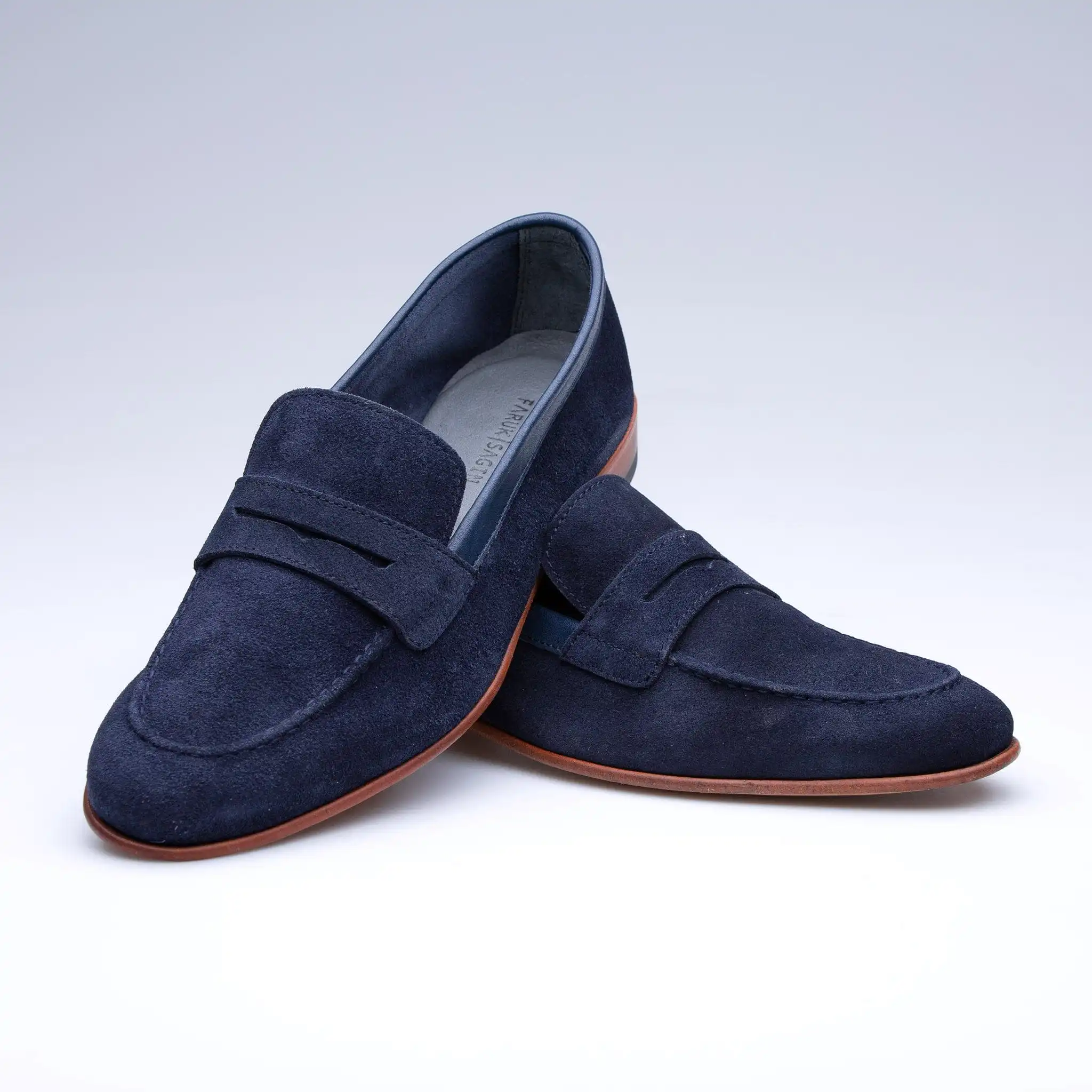 Navy Sarr Loafer Classic Shoes