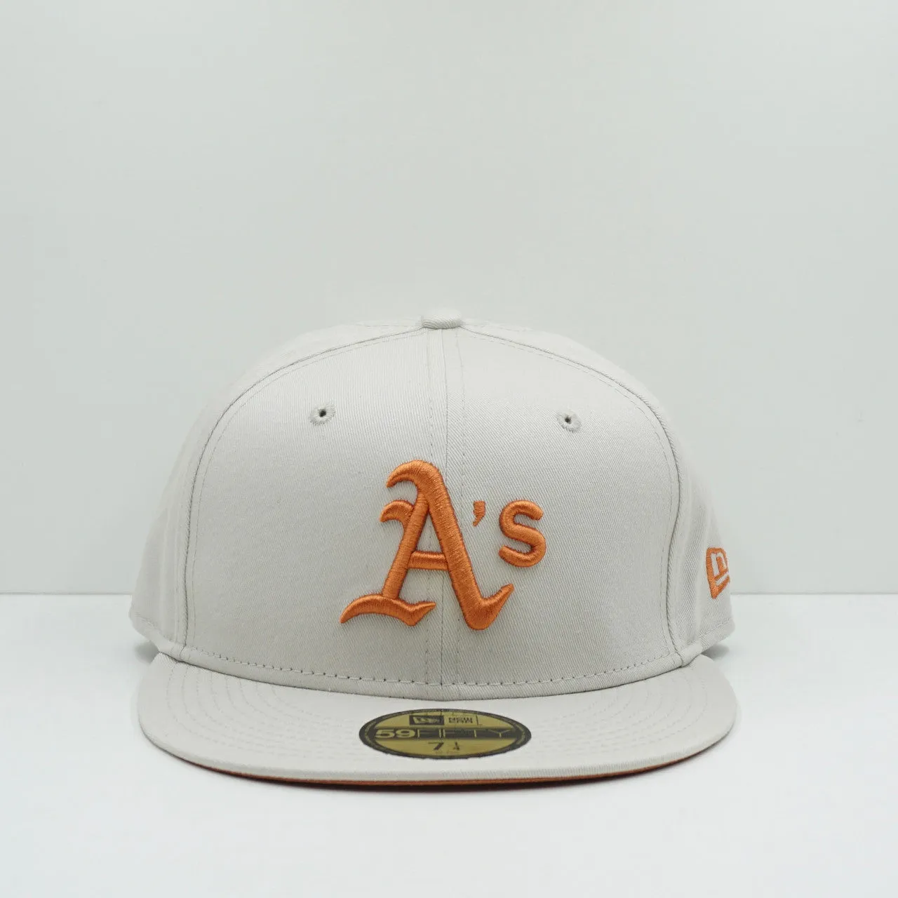 New Era Oakland A's Beige/Orange Fitted Cap