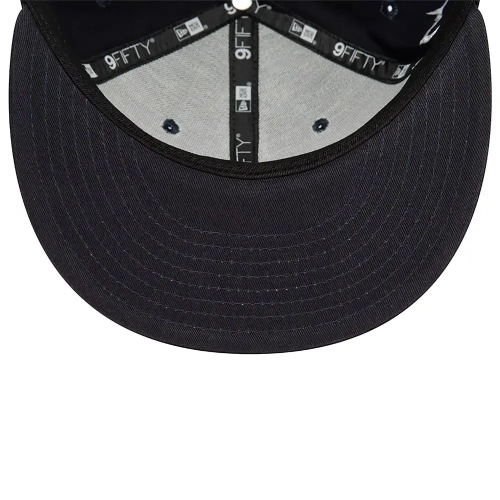 New York Yankees Mlb Team Colour Navy 9Fifty Snapback Cap