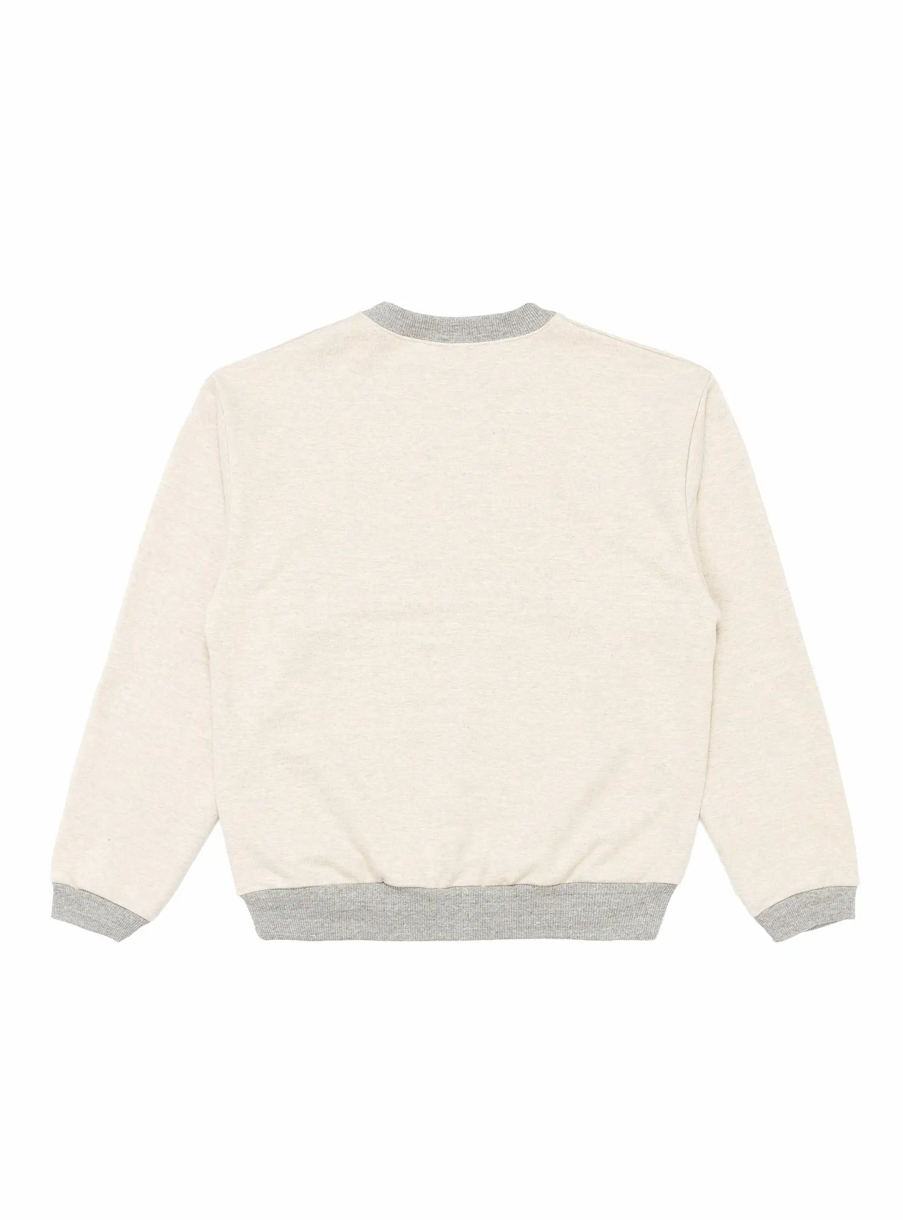 Peckish Little Bear Crewneck Ecru & Grey