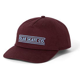 Polar Twill Stretch Logo Cap Dark Wine