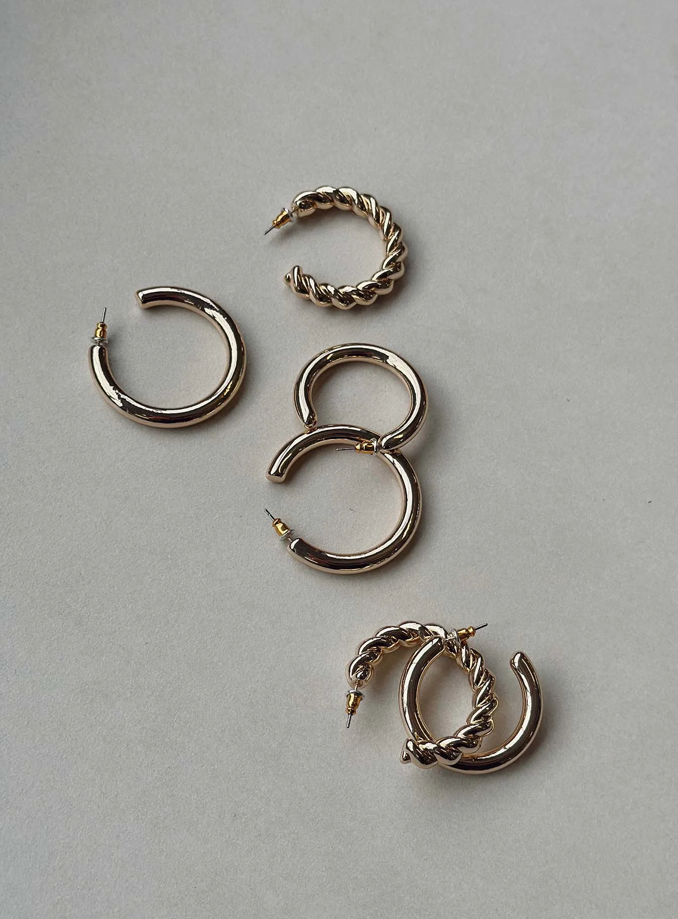 Ponnette Earring Pack Gold