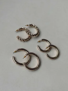 Ponnette Earring Pack Gold