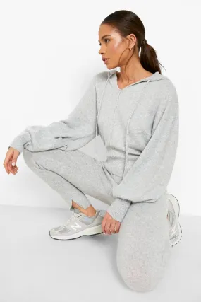 Premium Super Soft Knit Exposed Seam Hoodie