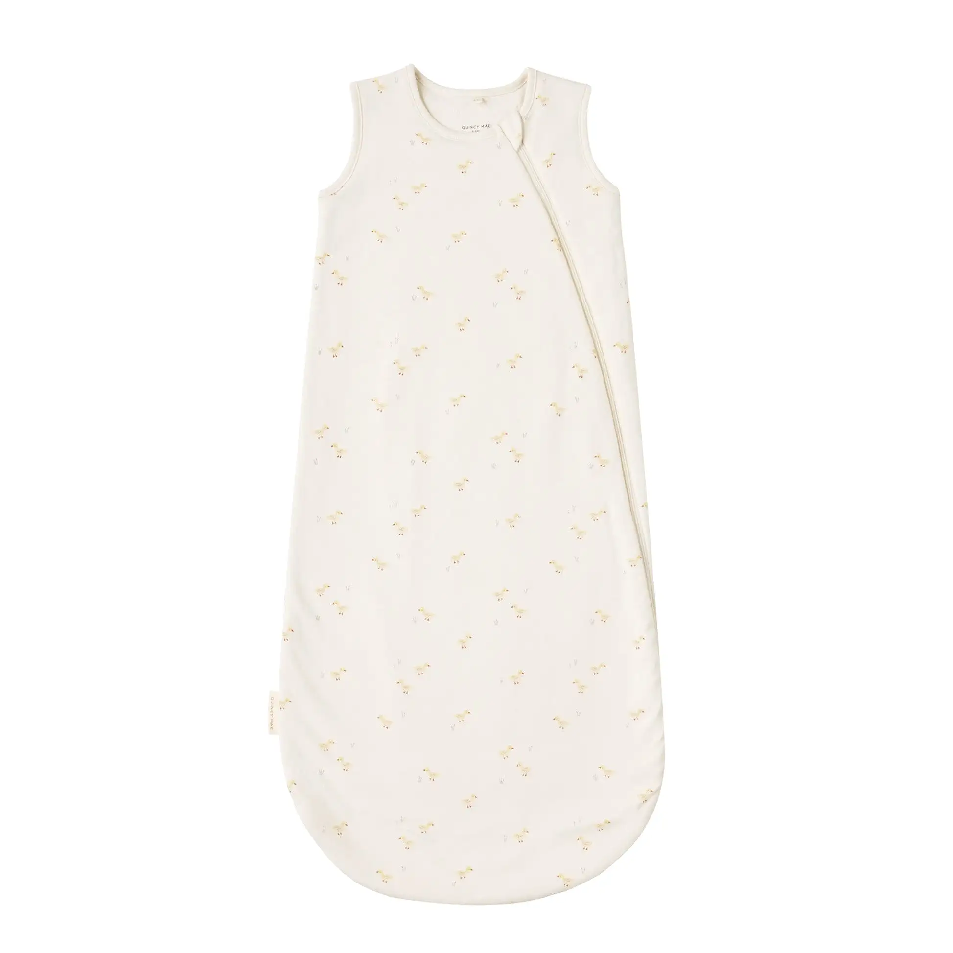 Quincy Mae Jersey Sleeping Bag - Ivory Ducks