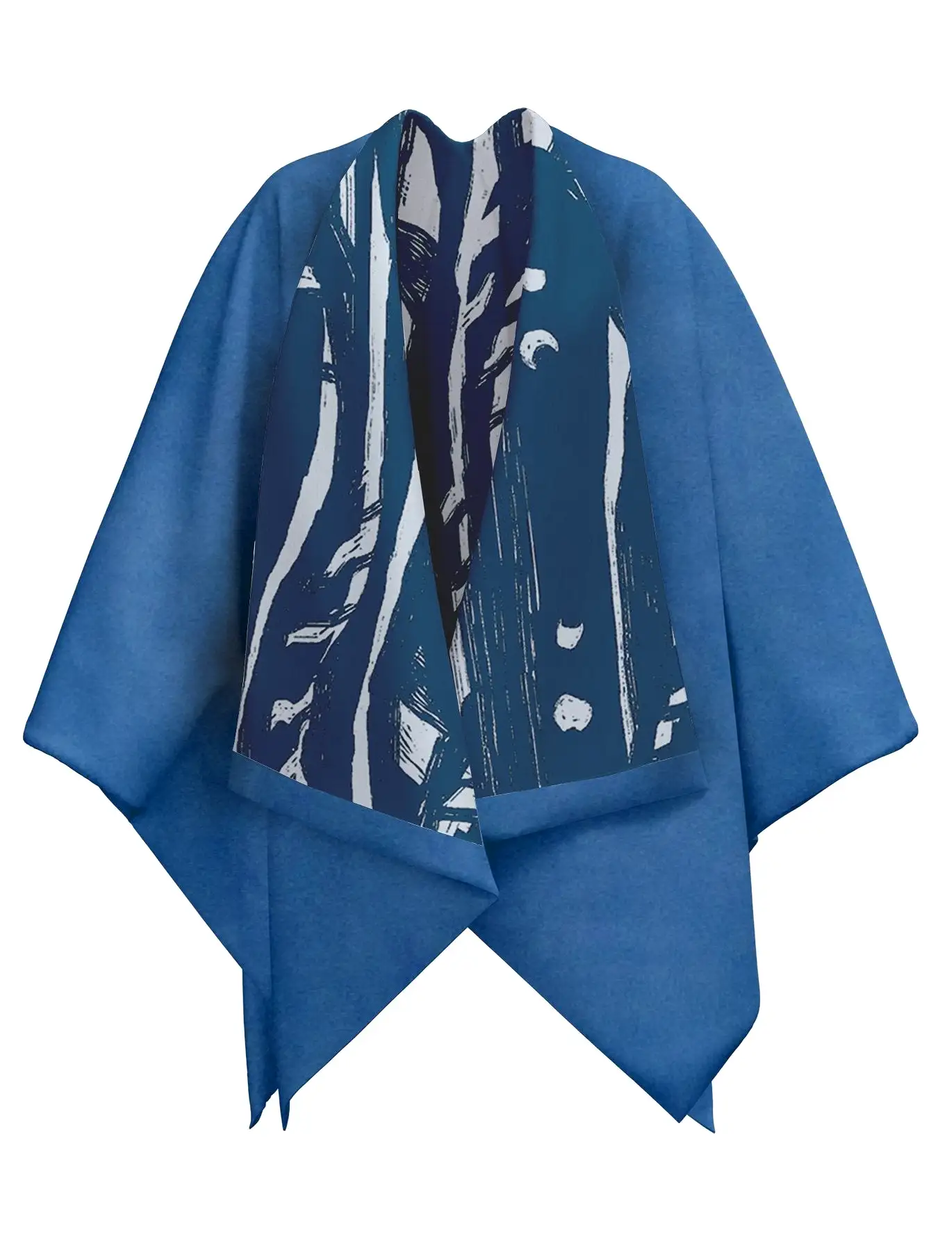 Reversible Amy Ben Poncho - Suto Blu