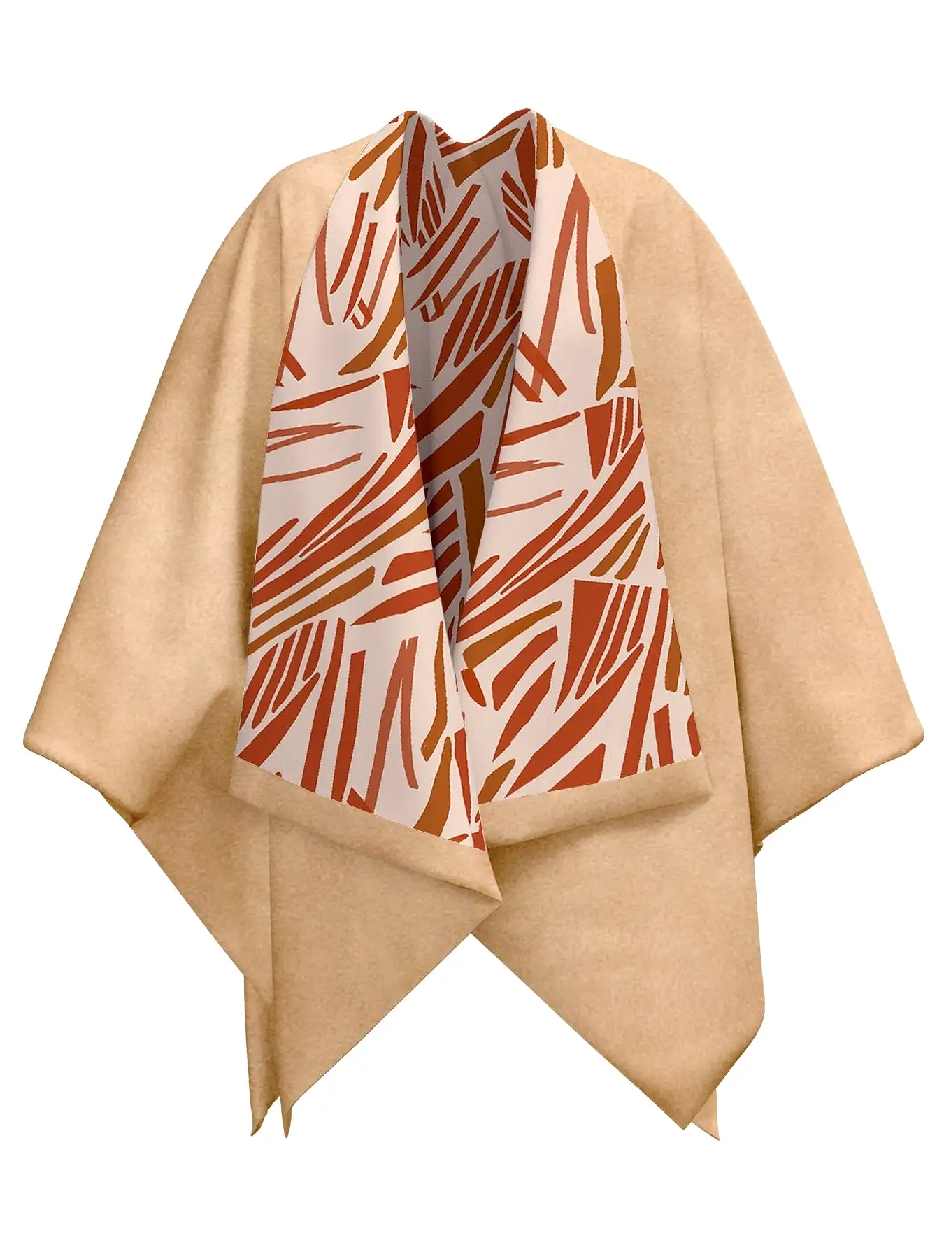 Reversible Amy Ben Poncho - Zena Cream