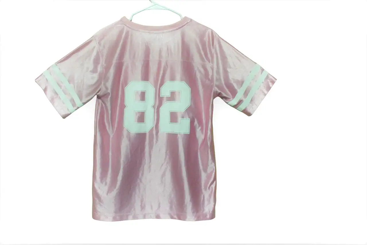 Short sleeve pink beverly hills jersey top