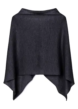 Sibin Linnebjerg Paris Poncho - Antrazit