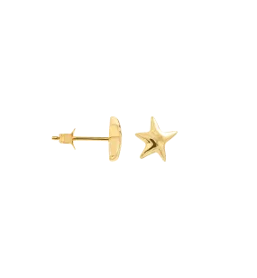 Single Mesmerising Star Stud Earring 14K