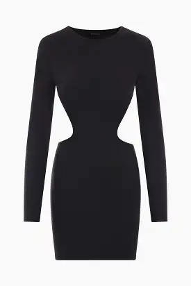 stretch jersey fitted minidress