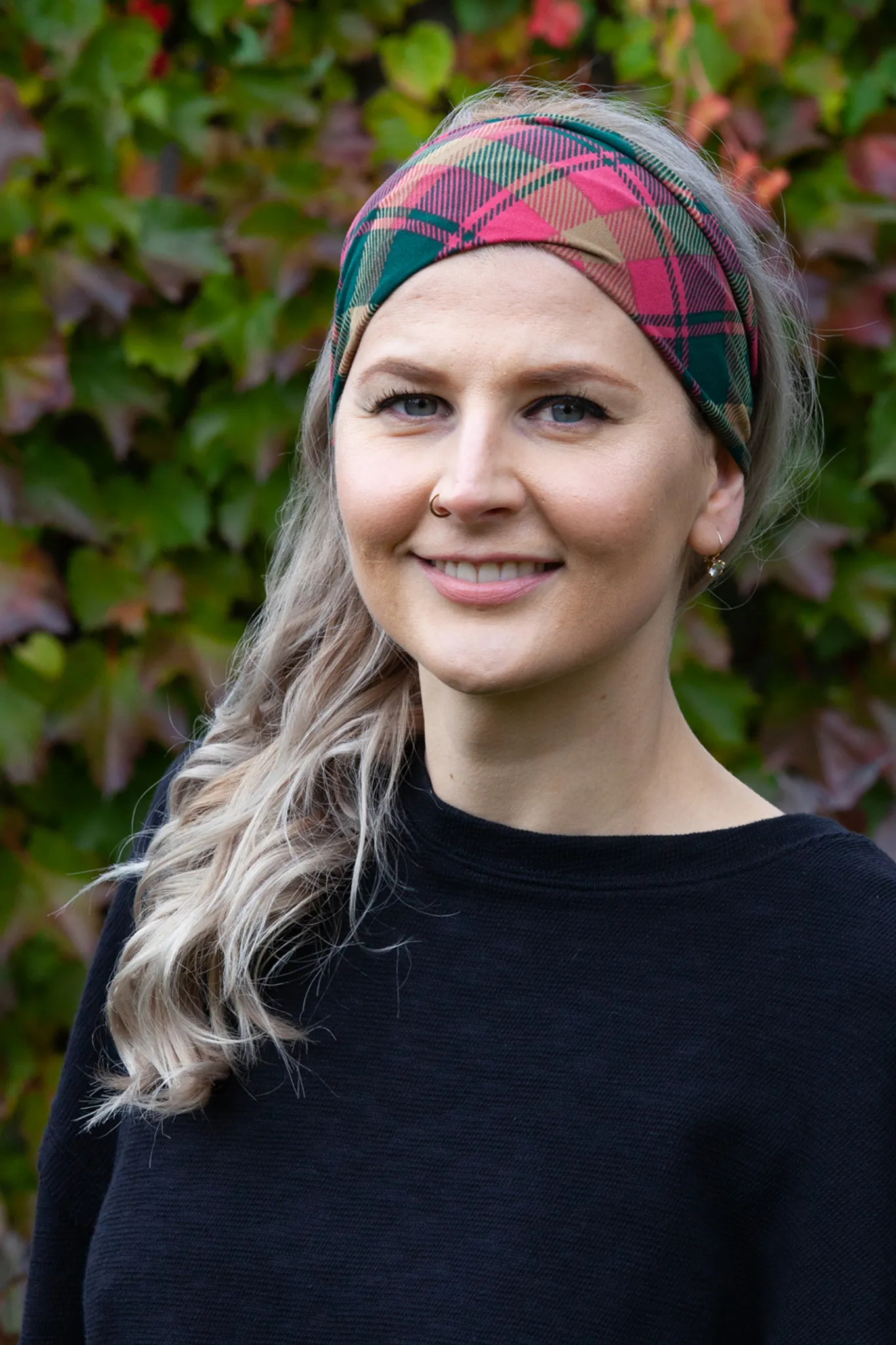 Super Soft Maple Leaf Tartan Headband