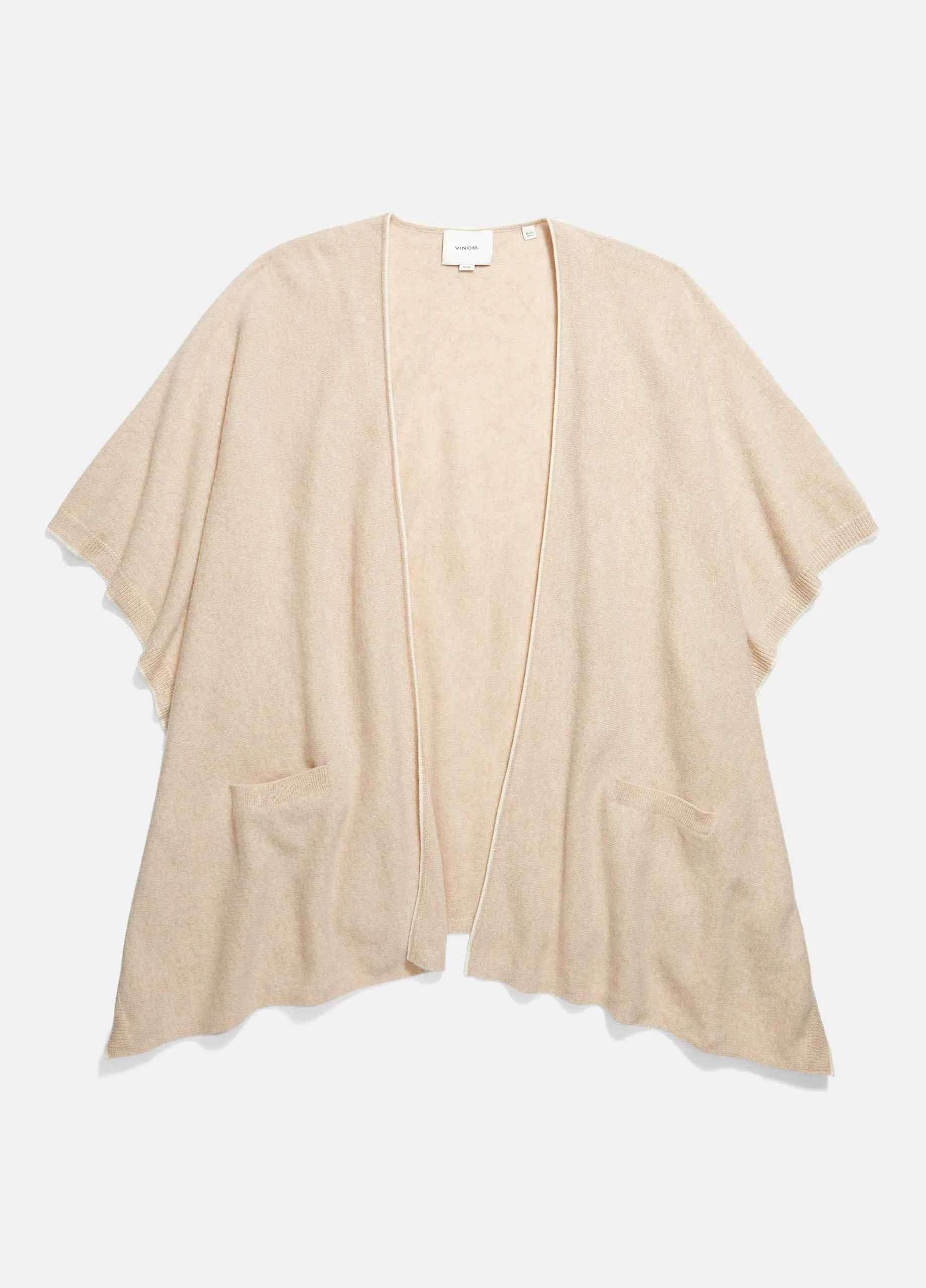 Tipped Jersey-Knit Cashmere Cape