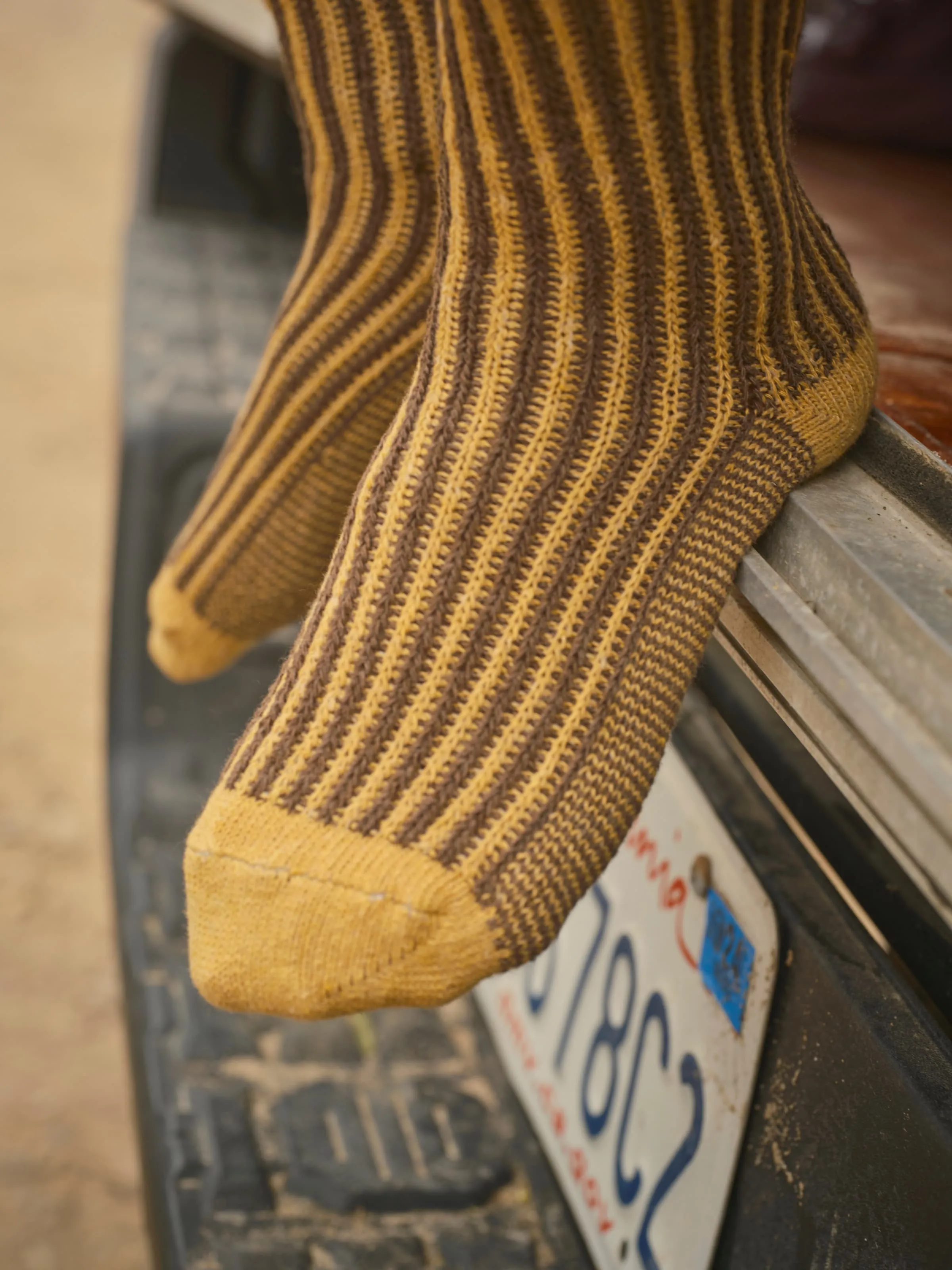 Two Tone Rib Sock