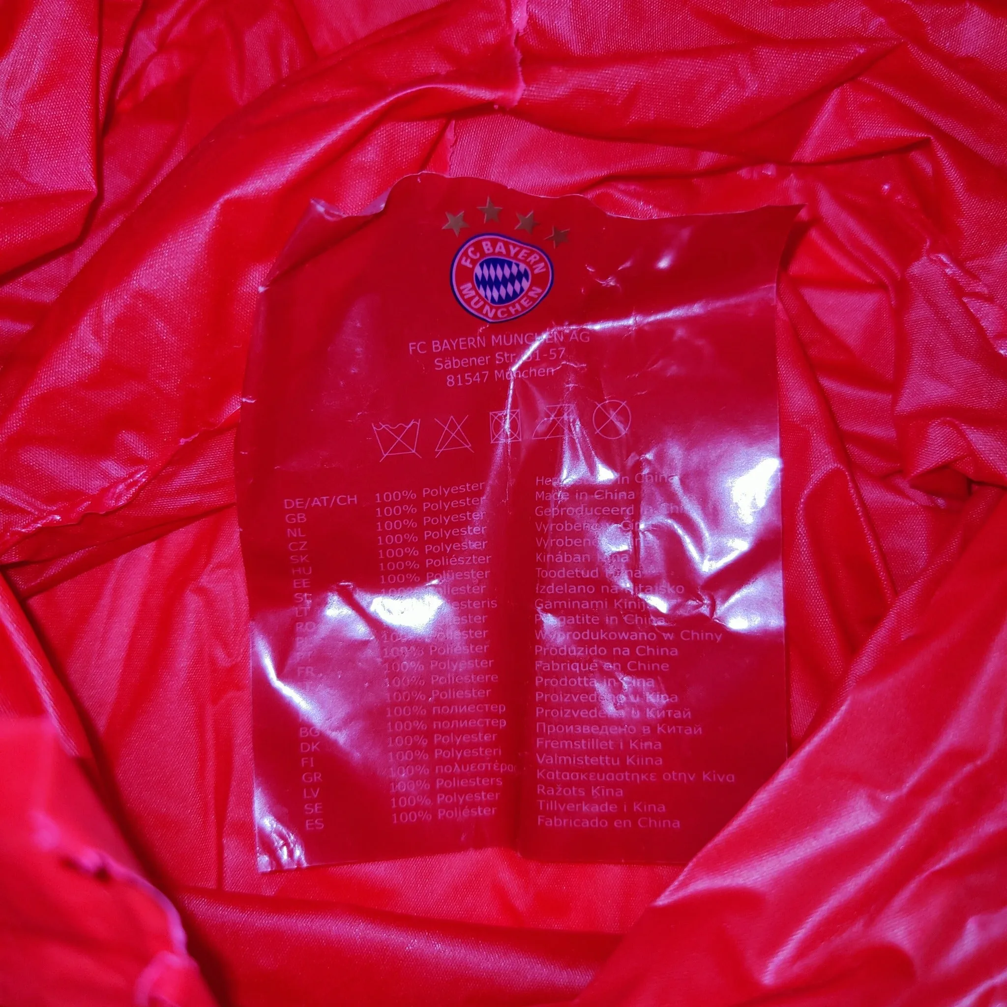 Vintage Bayern Munchen rain poncho