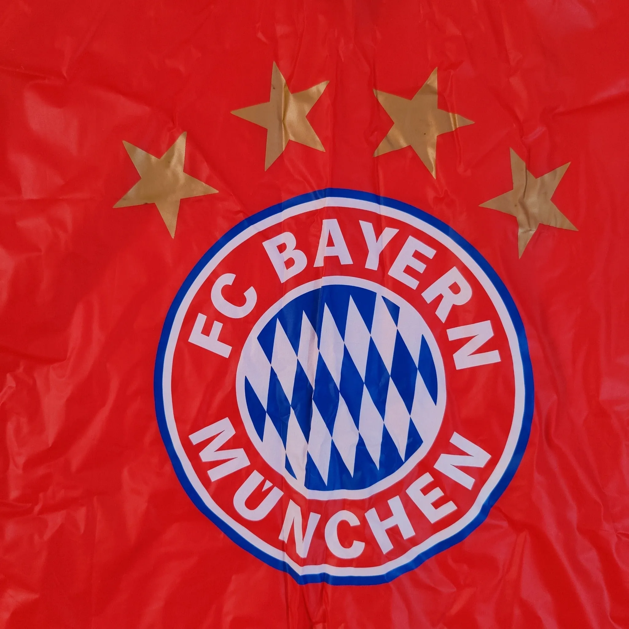 Vintage red Bayern Munchen rain poncho