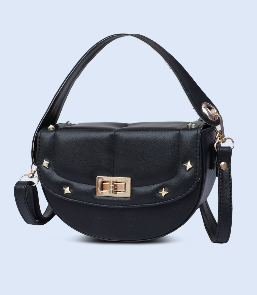 WB2724-Black-Trendy Women Bag