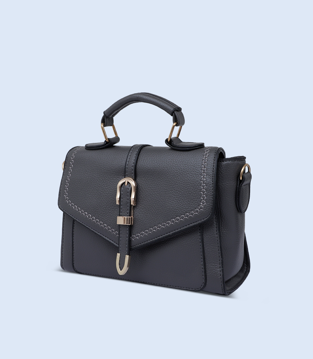 WB2760-GREY-Women Boxy Bag