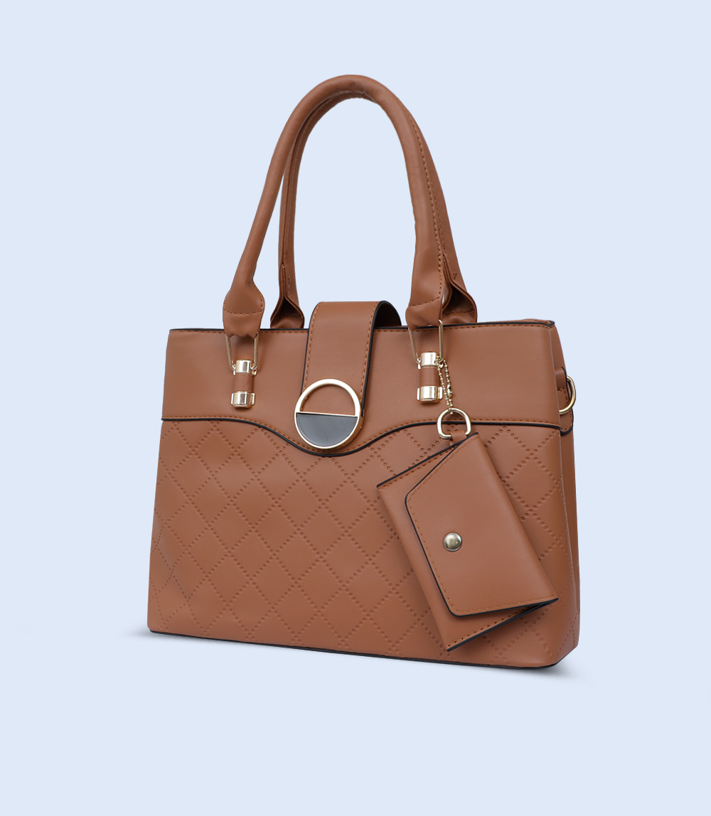 WB2771-TAN-Women Shoulder Bag