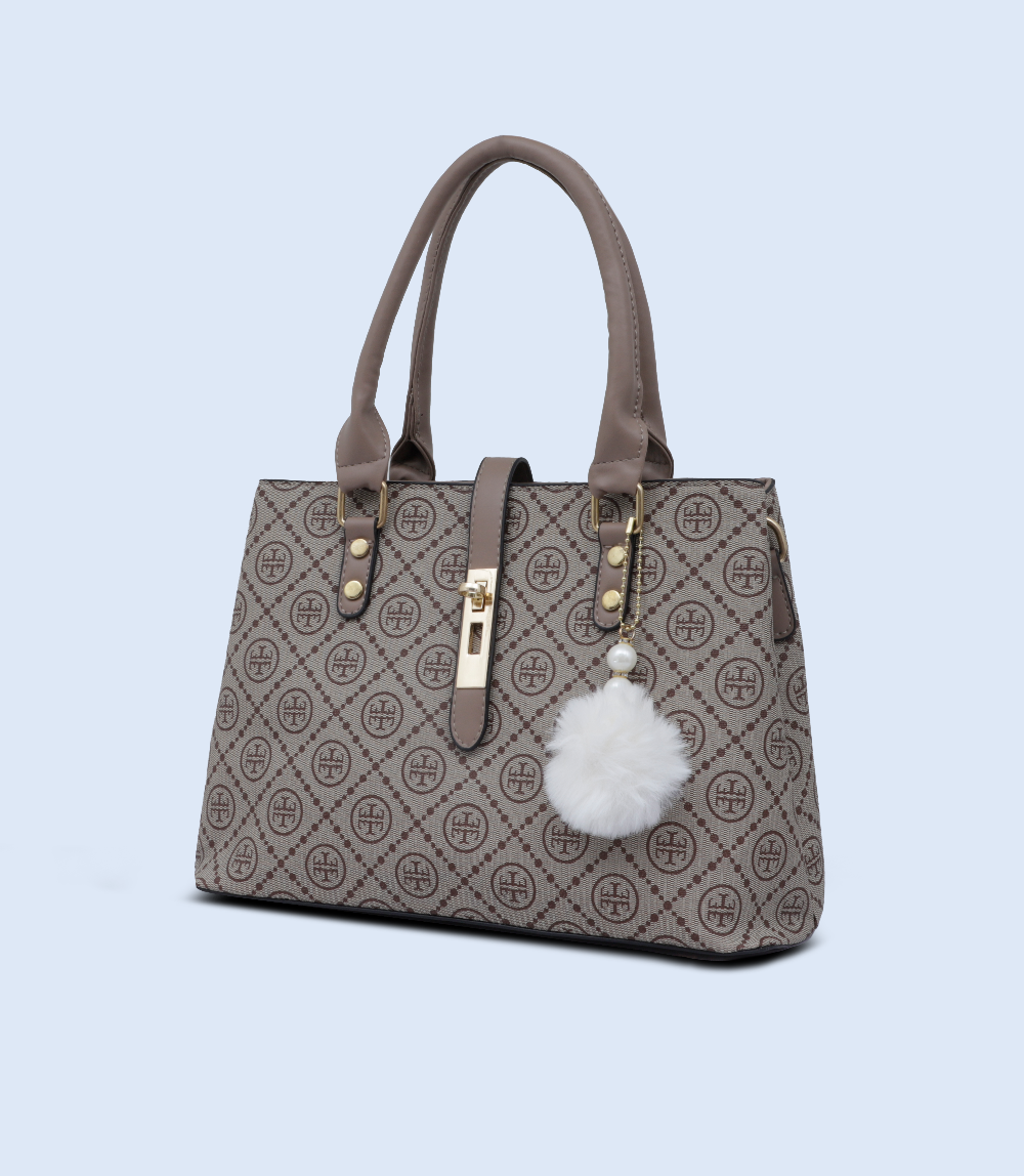 WB2780-BROWN-Women Boxy Bag