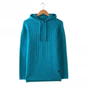 Womens Hele Bay Longline Knitted Hoodie