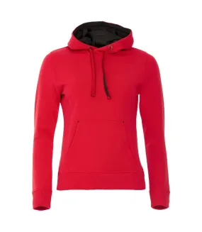 Womens/ladies classic hoodie red Clique